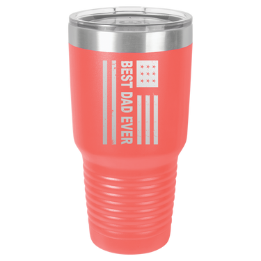 Patriotic Best Dad Ever 30oz Ringneck Tumbler